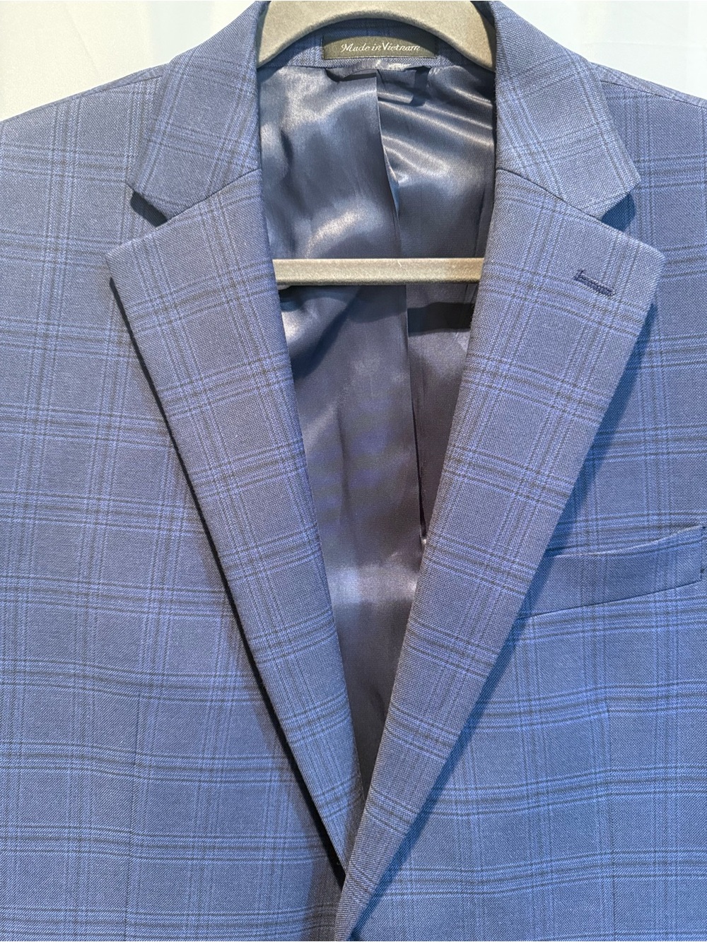 Lauren Ralph Lauren Men’s Blue Plaid Sport Coat Blazer 42R Like New - Picture 3 of 10